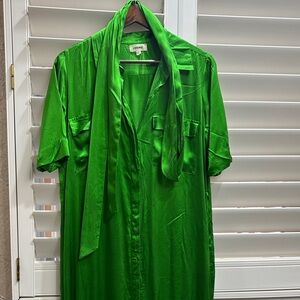 L'AGENCE Vibrant Green Dress